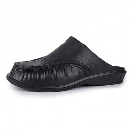 Men's Slip-on Mules, Casual Walking Slippers Outdoor, Backless Loafers, Open Back Shoes