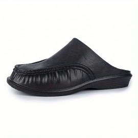 Men's Slip-on Mules, Casual Walking Slippers Outdoor, Backless Loafers, Open Back Shoes