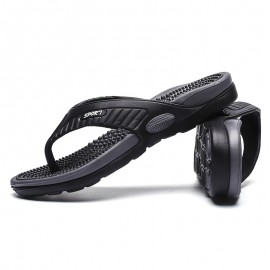 Men Acupressure Massage Reflexology Flip Flops Shock Absorption Lightweight Non Slip Thong Sandals For Indoor Outdoor Beach Summer