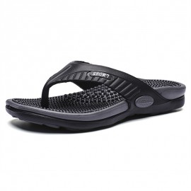 Men Acupressure Massage Reflexology Flip Flops Shock Absorption Lightweight Non Slip Thong Sandals For Indoor Outdoor Beach Summer