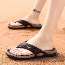 Men's Massage Non-Slip Slides, Comfortable Quick-Drying Slides For Indoor Outdoor Bathroom Beach, Summer