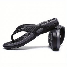 Men's Massage Non-Slip Slides, Comfortable Quick-Drying Slides For Indoor Outdoor Bathroom Beach, Summer
