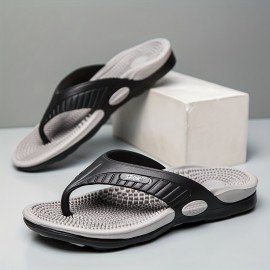 Men's Massage Non-Slip Slides, Comfortable Quick-Drying Slides For Indoor Outdoor Bathroom Beach, Summer