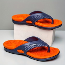 Men's Massage Non-Slip Slides, Comfortable Quick-Drying Slides For Indoor Outdoor Bathroom Beach, Summer