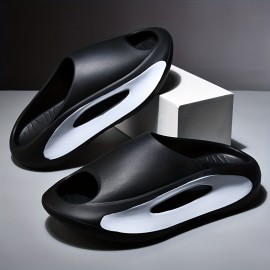 Men's Non-Slip Comfortable Platform Slides For Indoor & Outdoor, Summer
