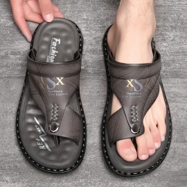 Men's Trendy Outdoor Flip Flops, Casual Sandals With Assorted Colors