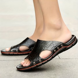 Men's Casual Non-Slip Sandals, Wear-resistant Comfy Beach Shoes, Summer