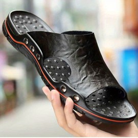 Men's Casual Non-Slip Sandals, Wear-resistant Comfy Beach Shoes, Summer