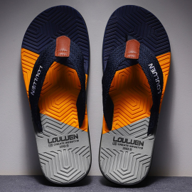 Men's Trendy New Color Block Flip Flops Quick Drying Slides Slippers For Indoor Outdoor Shower Beach Pool