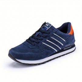 Men's Lace Up Trendy Running Shoes, Comfy Non Slip Soft Sole Sneakers For Men's Outdoor Activities