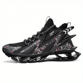 Men's Blade Sneakers, Breathable Shock Absorption Sports Shoes Lightweight Shoes For Jogging Tennis Gym, Walking Sneakers, Athletic Shoes For Youth Teenager, Spring And Summer