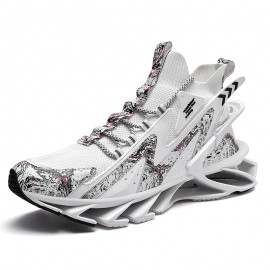 Men's Blade Sneakers, Breathable Shock Absorption Sports Shoes Lightweight Shoes For Jogging Tennis Gym, Walking Sneakers, Athletic Shoes For Youth Teenager, Spring And Summer