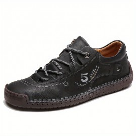 Men's Handmade Stitching Casual Shoes Flats Outdoor Walking Sneakers