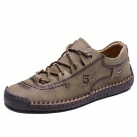 Men's Handmade Stitching Casual Shoes Flats Outdoor Walking Sneakers