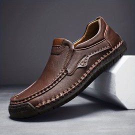 Men's Casual Loafers, Non-slip Wear-resistant Slip On Shoes With Soft Sole For Business Office