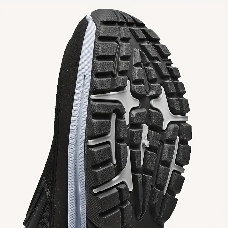 plus size mens trendy woven knit breathable slip on loafer shoes comfy non slip durable sneakers for mens outdoor activities details 2